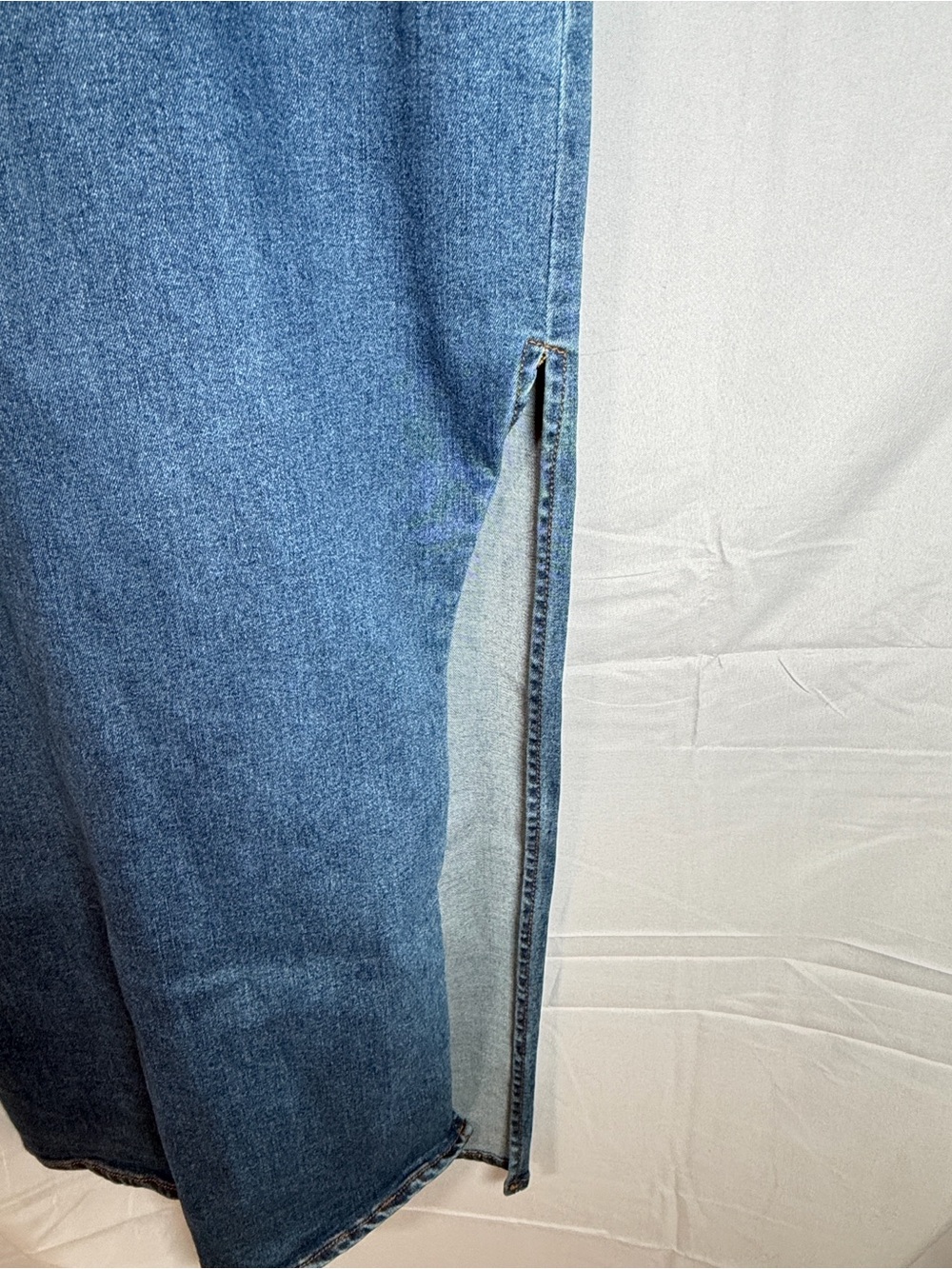 Forever 21 Denim Bustier Midi Dress - Picture 5 of 11